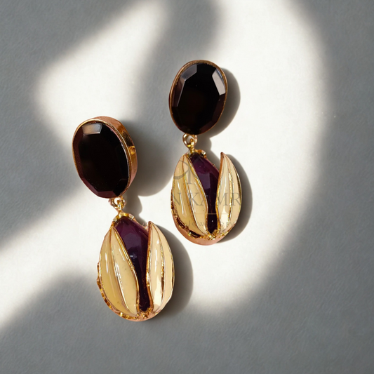 ZAHEEN KAMRAN - Leaflet Earrings