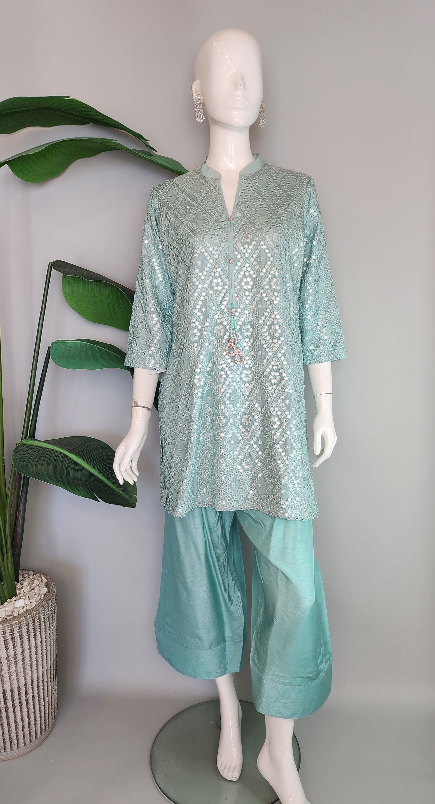 ASHJAIN SAFWAN - Aqua Green Farshi