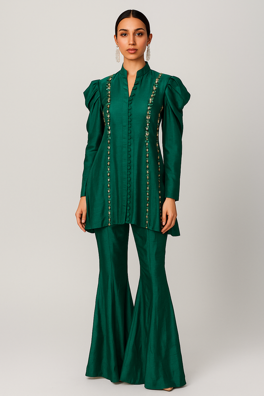 Mehak Yaqoob Couture - Emerald Green