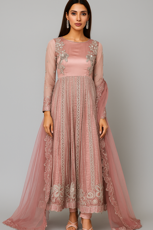 Mehak Yaqoob Couture - Tea Pink Pearl