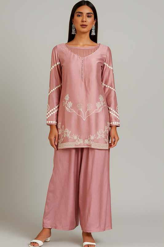MAHOGANY - Lilac with flared Pants