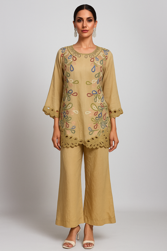 Wajeeha Ansari - Olive Co Ord