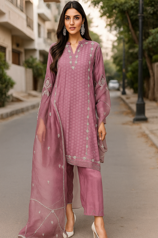 SEEMA IFTIKHAR - Lilac Pink Color