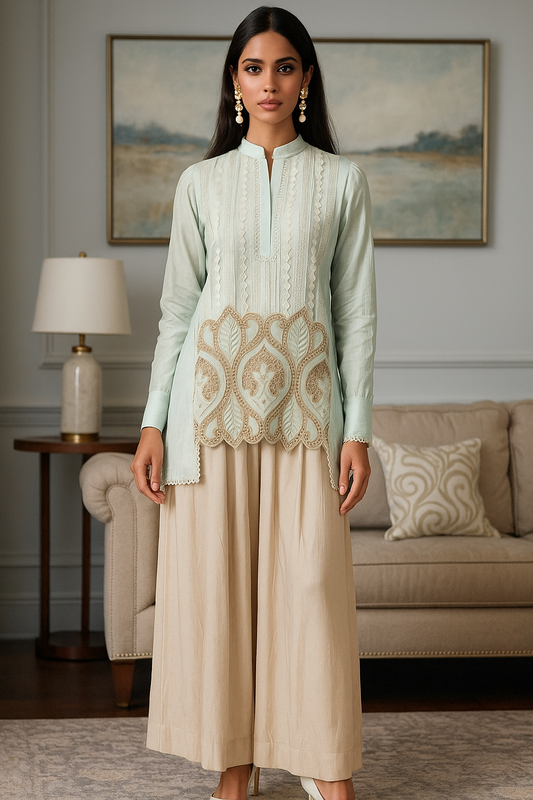 ALEENA FAREENA - Ayla in  Dusky Green Colot