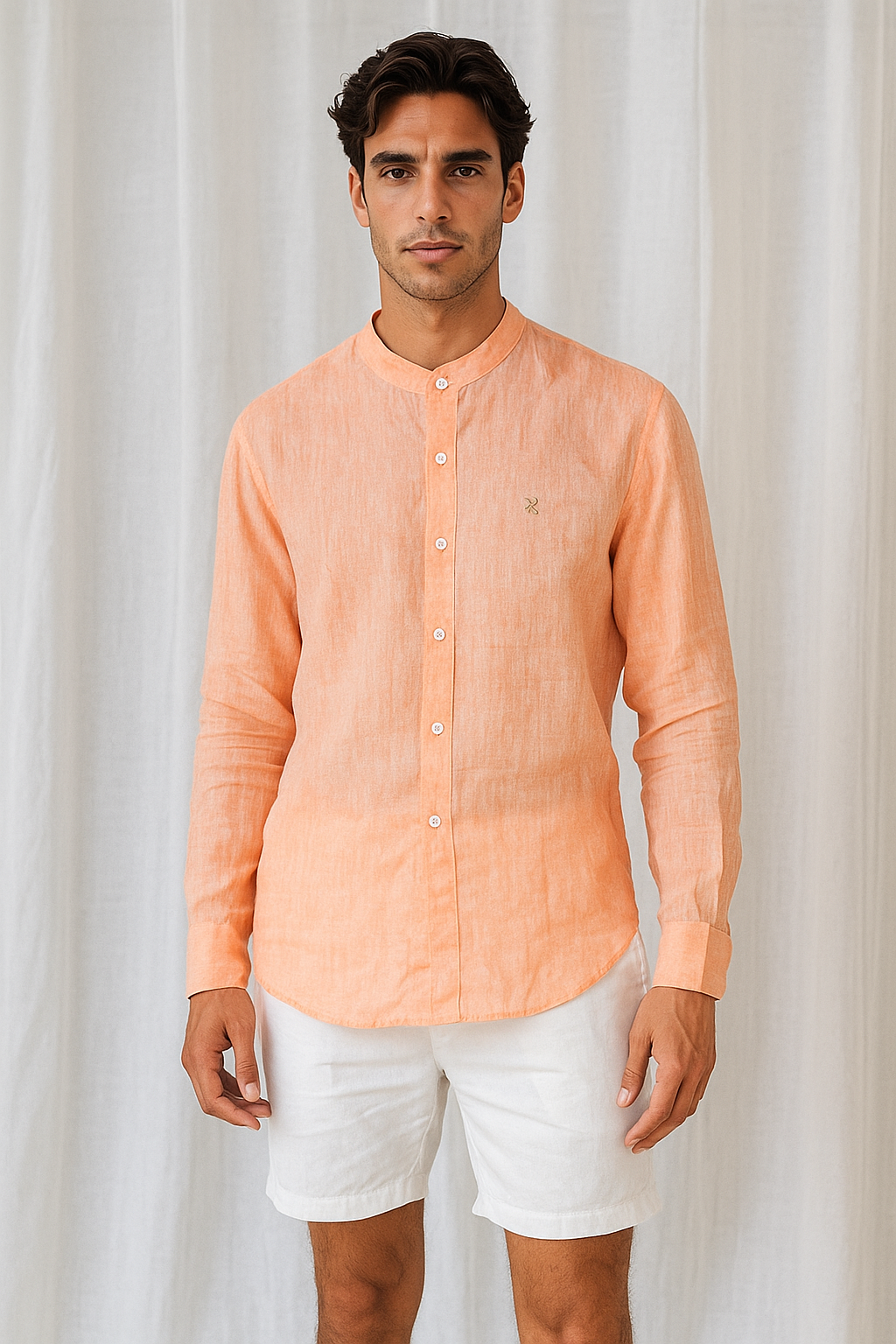 KUNZUL CHANNAR ( MENSWEAR) - Peach Linen