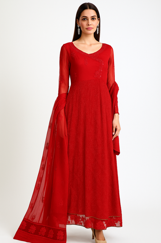 SABEEN ABBAS - Mahira in Red Color
