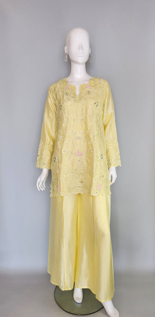 SABEEN ABBAS - Jasmine in Butter yellow color