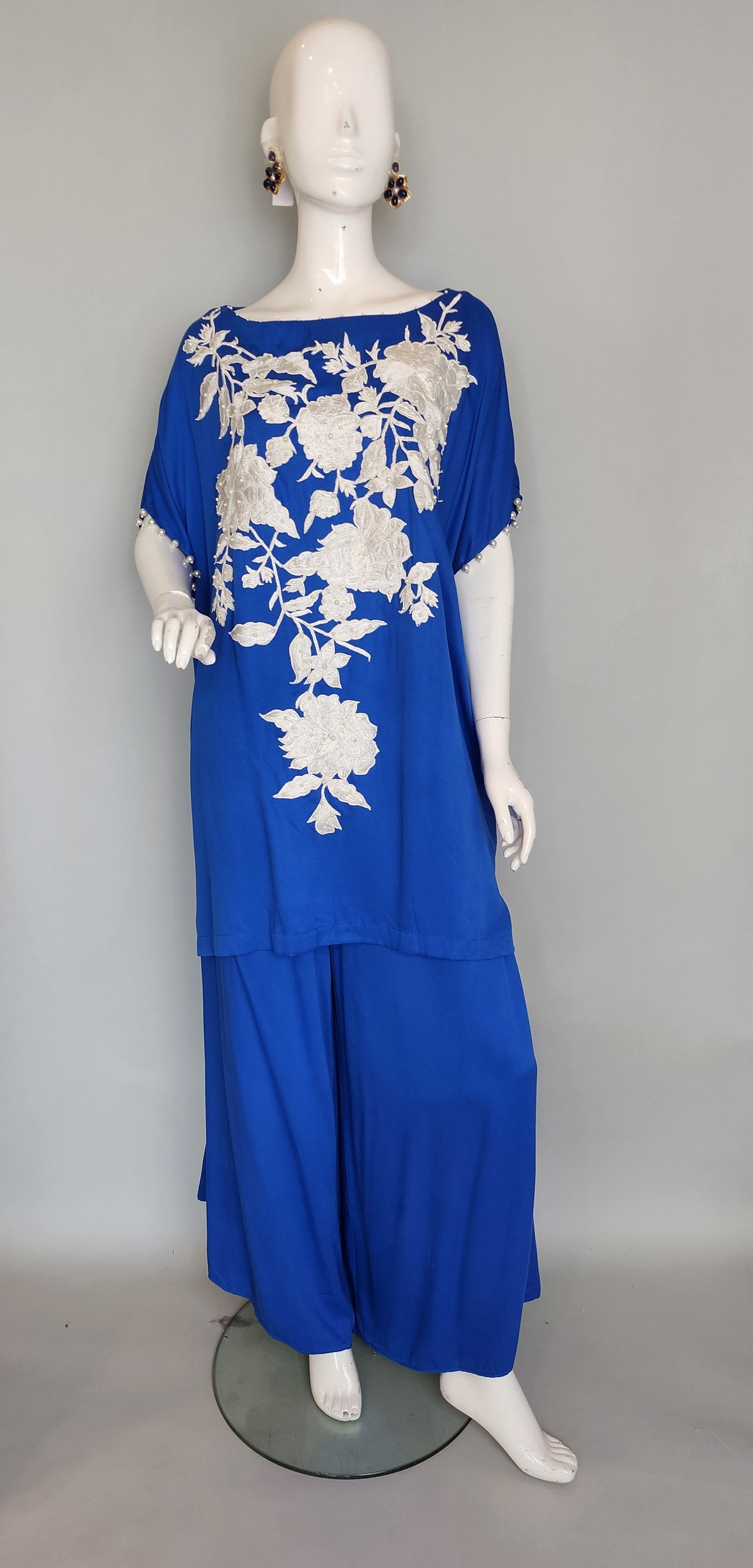 MARIA RAO - Blue-white emb
