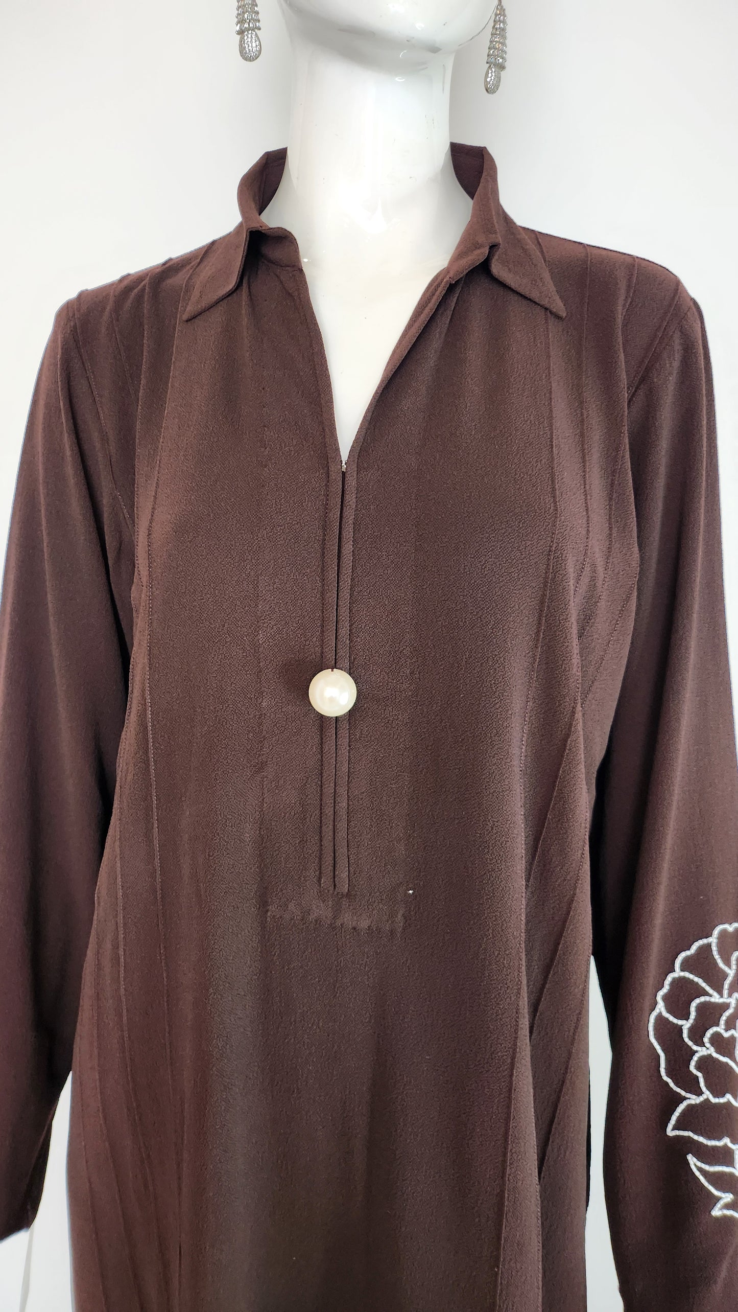 AMNA IQBAL - Brown Coord Set