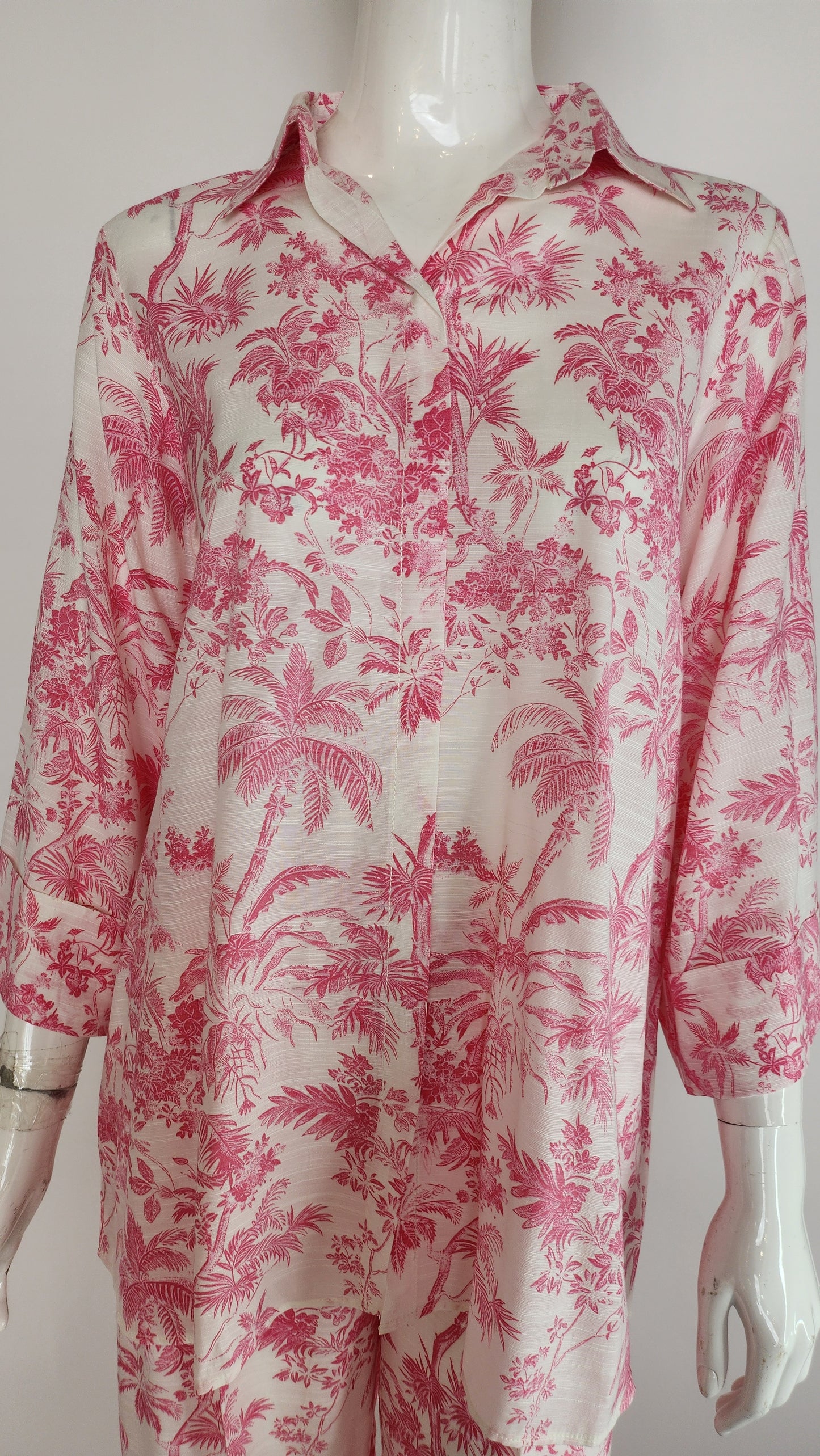 AMNA IQBAL - Pink Printed Coord Set
