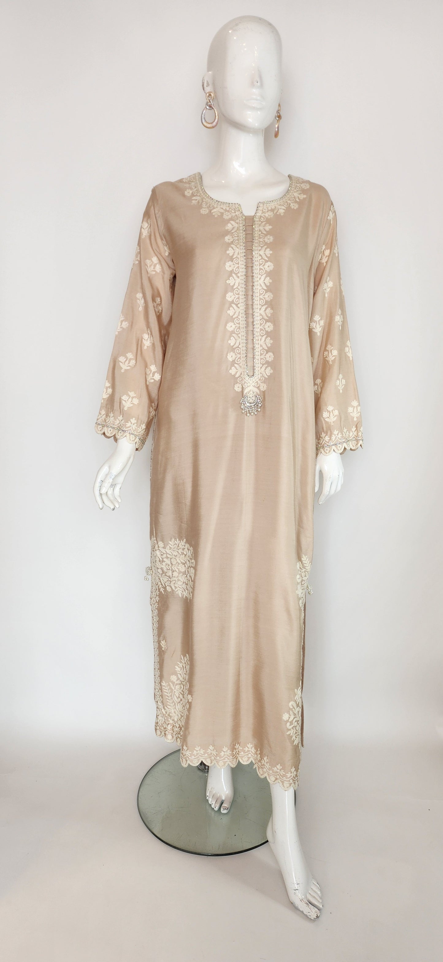 SAMMY K - Off white Long with aari embroidery