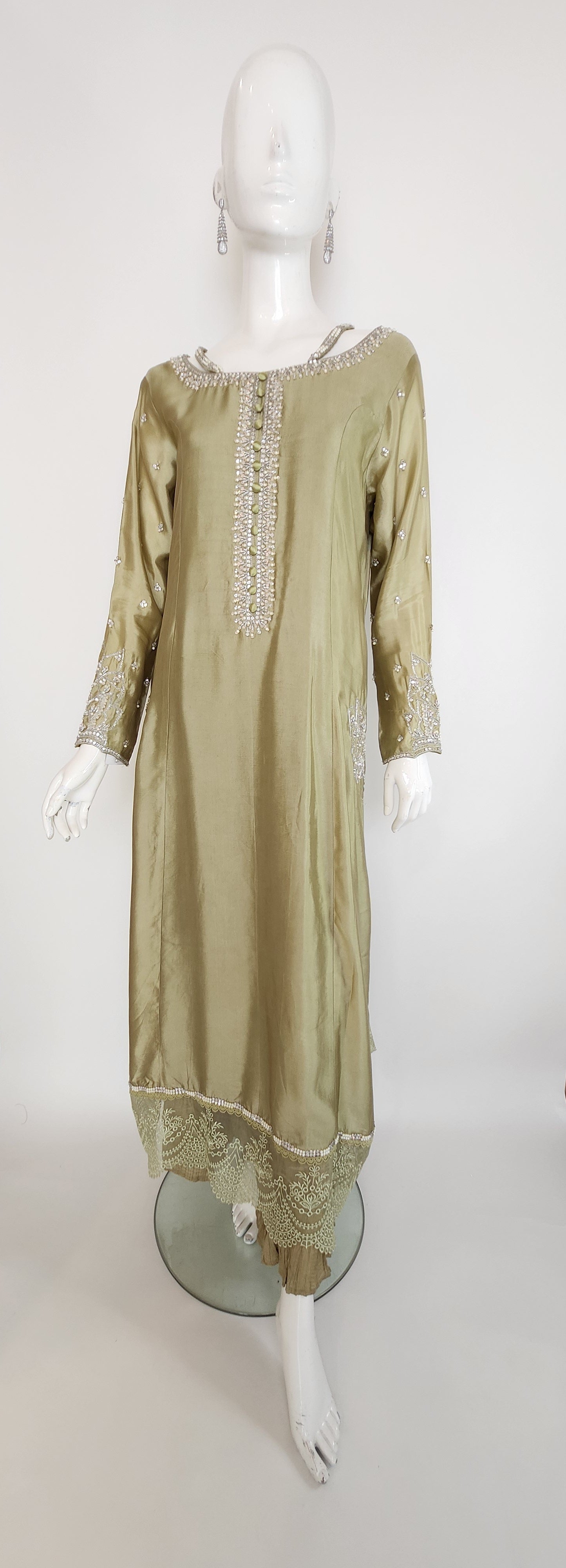 Hafsa Malik - Camellia Light Green