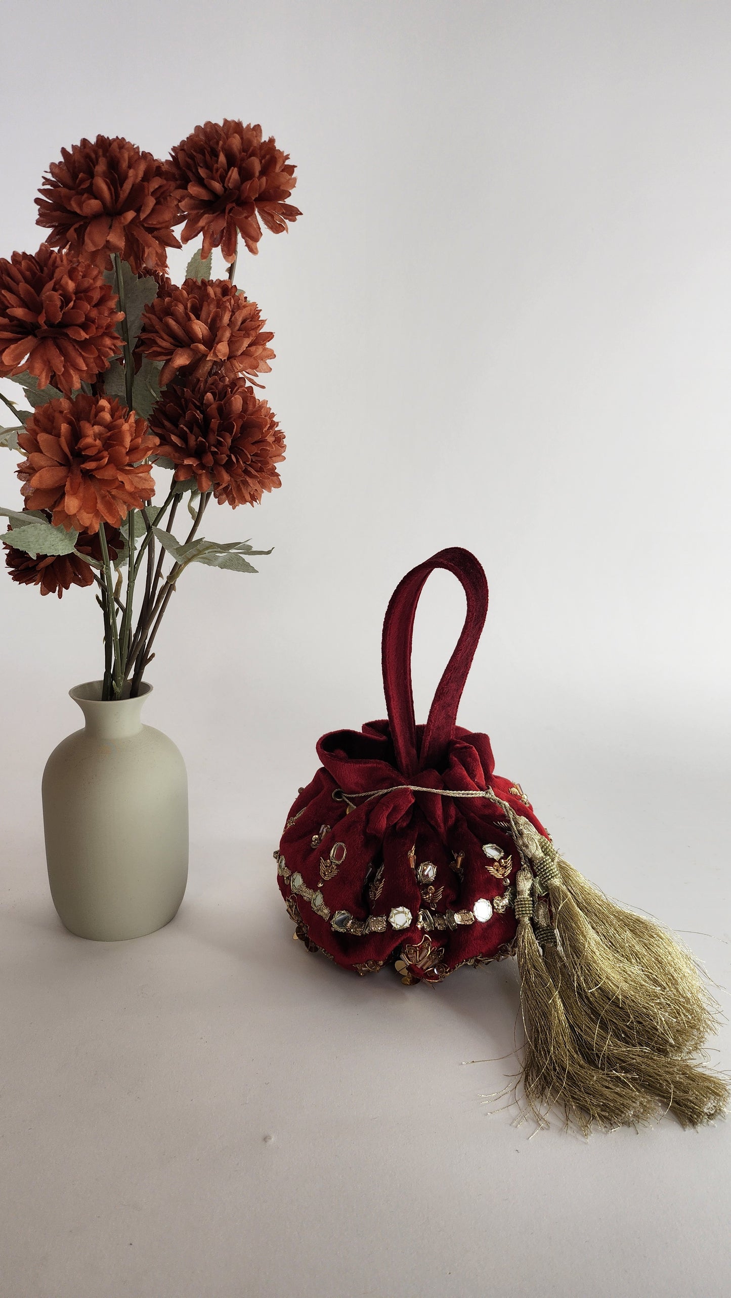 Mehak Yaqoob Couture - Red Small Potli
