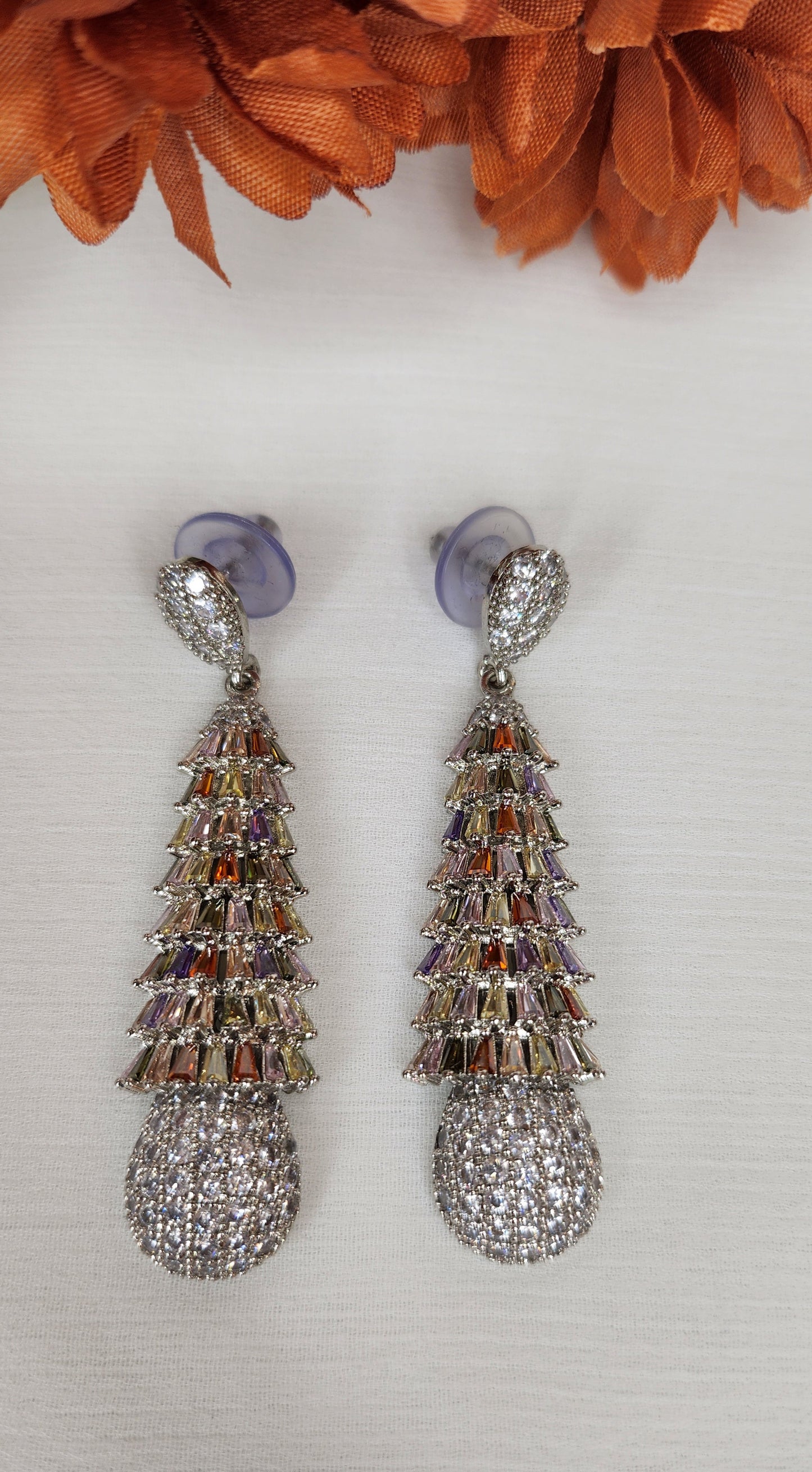 Dahlia by Sehar Zafar - Pinecone Muticolor Earrings
