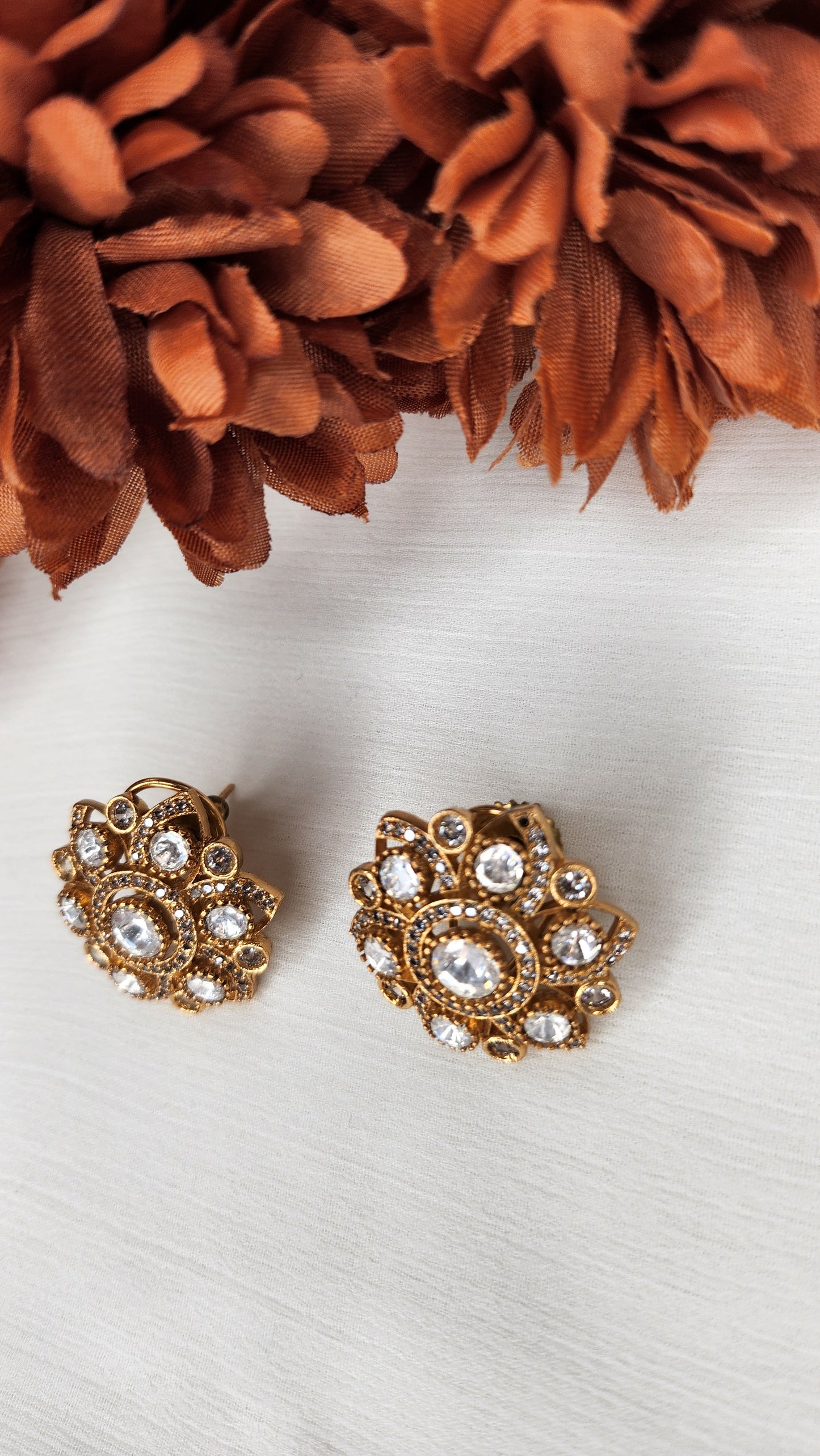 Dahlia by Sehar Zafar - Flower Earrings