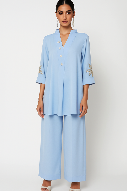 Hafsa Malik - Seafoam Light Blue