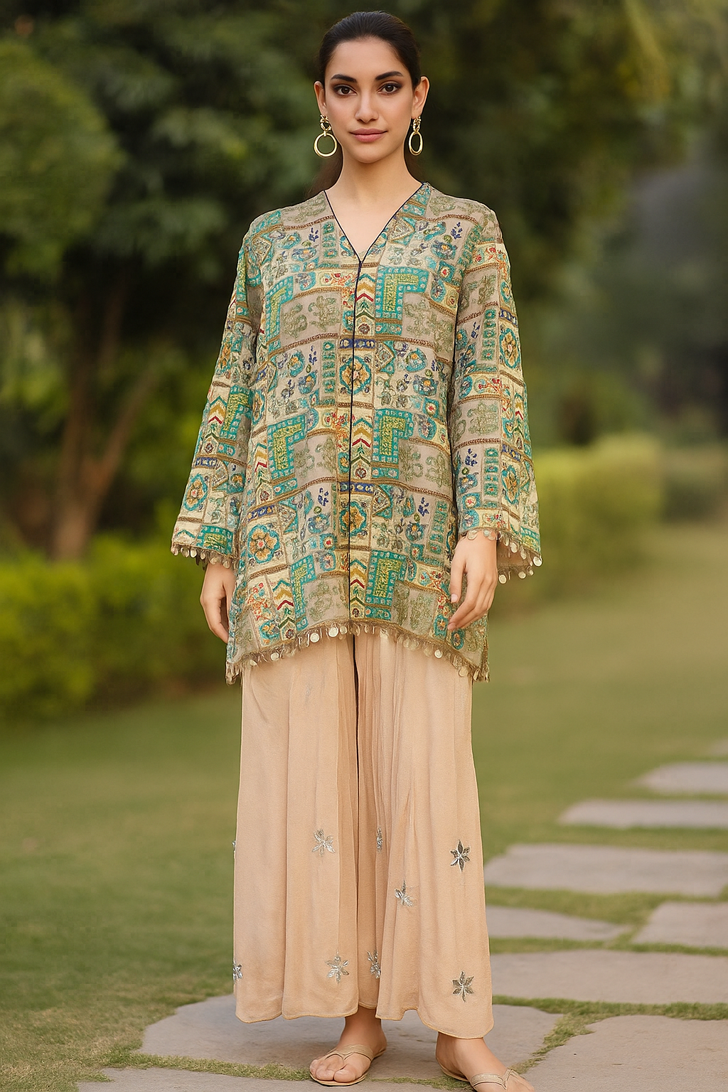 Wajeeha Ansari - Offwhite Fully Embroidered