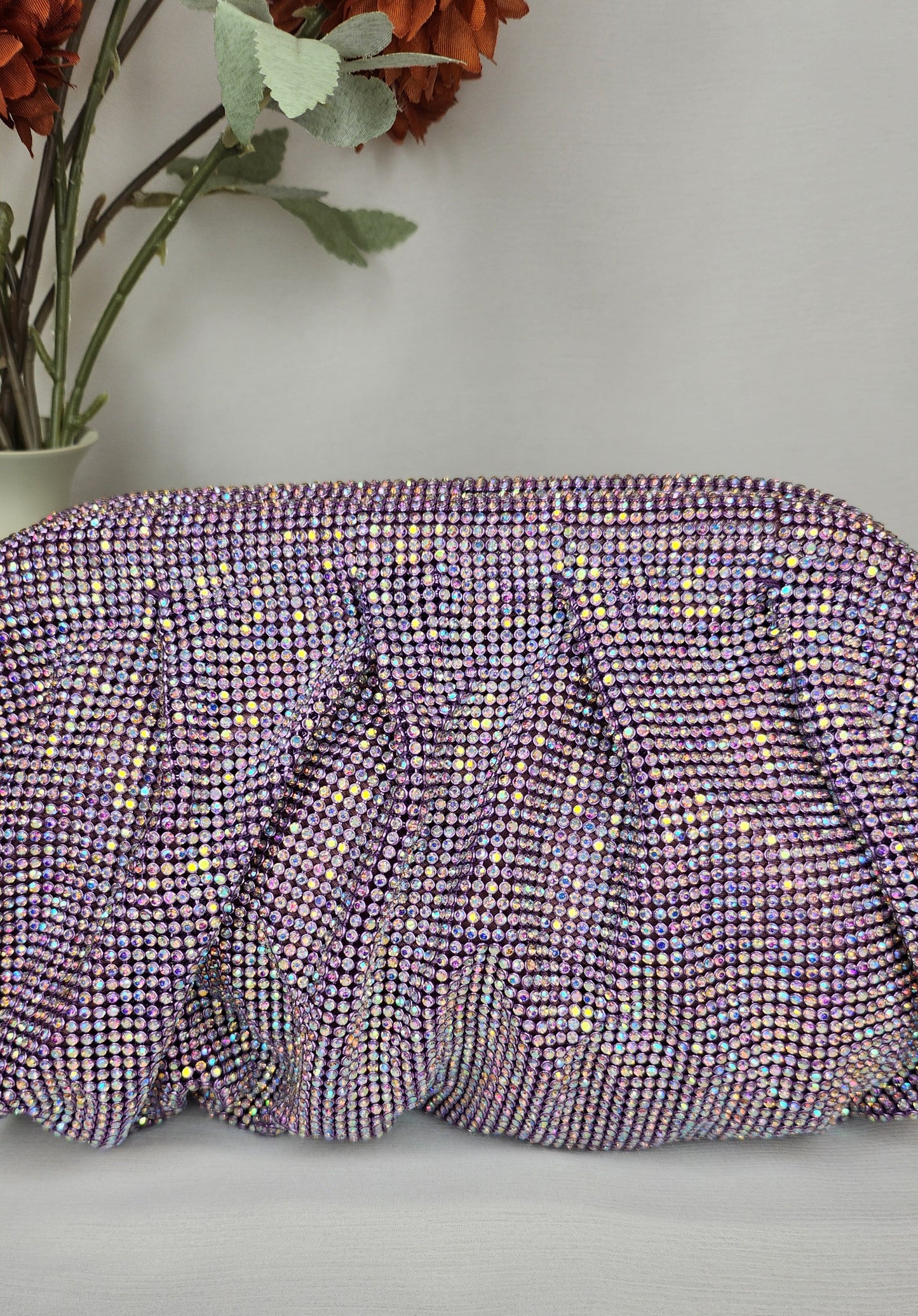 Dahlia by Sehar Zafar - Purple Stone Clutches