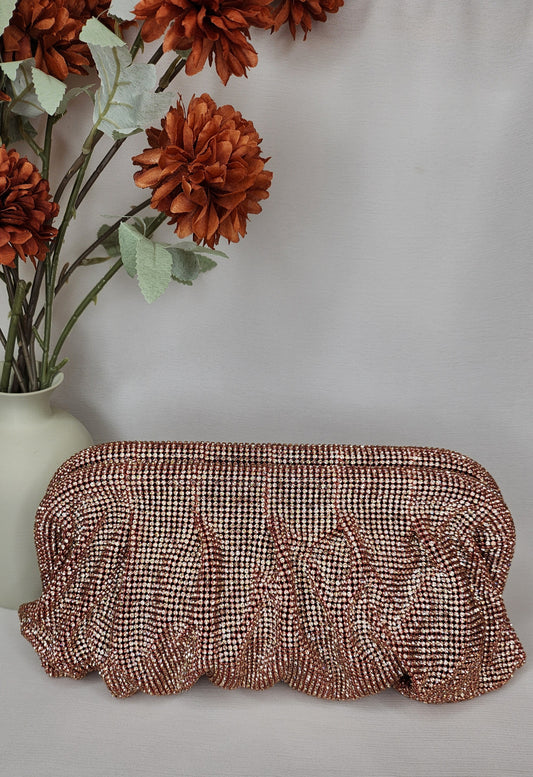 Dahlia by Sehar Zafar - Champagne Stone Clutches