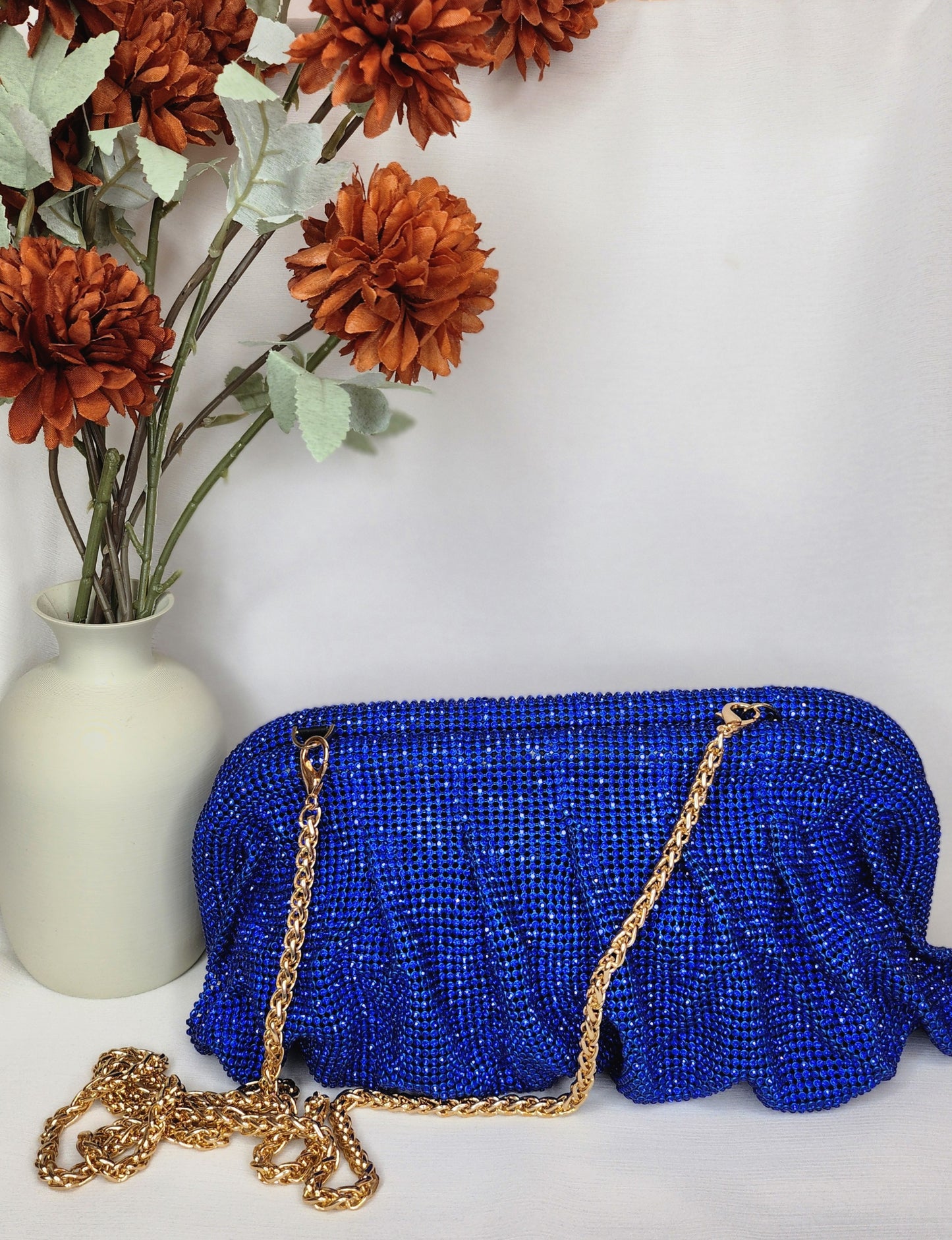 Dahlia by Sehar Zafar - Blue Stone Clutches