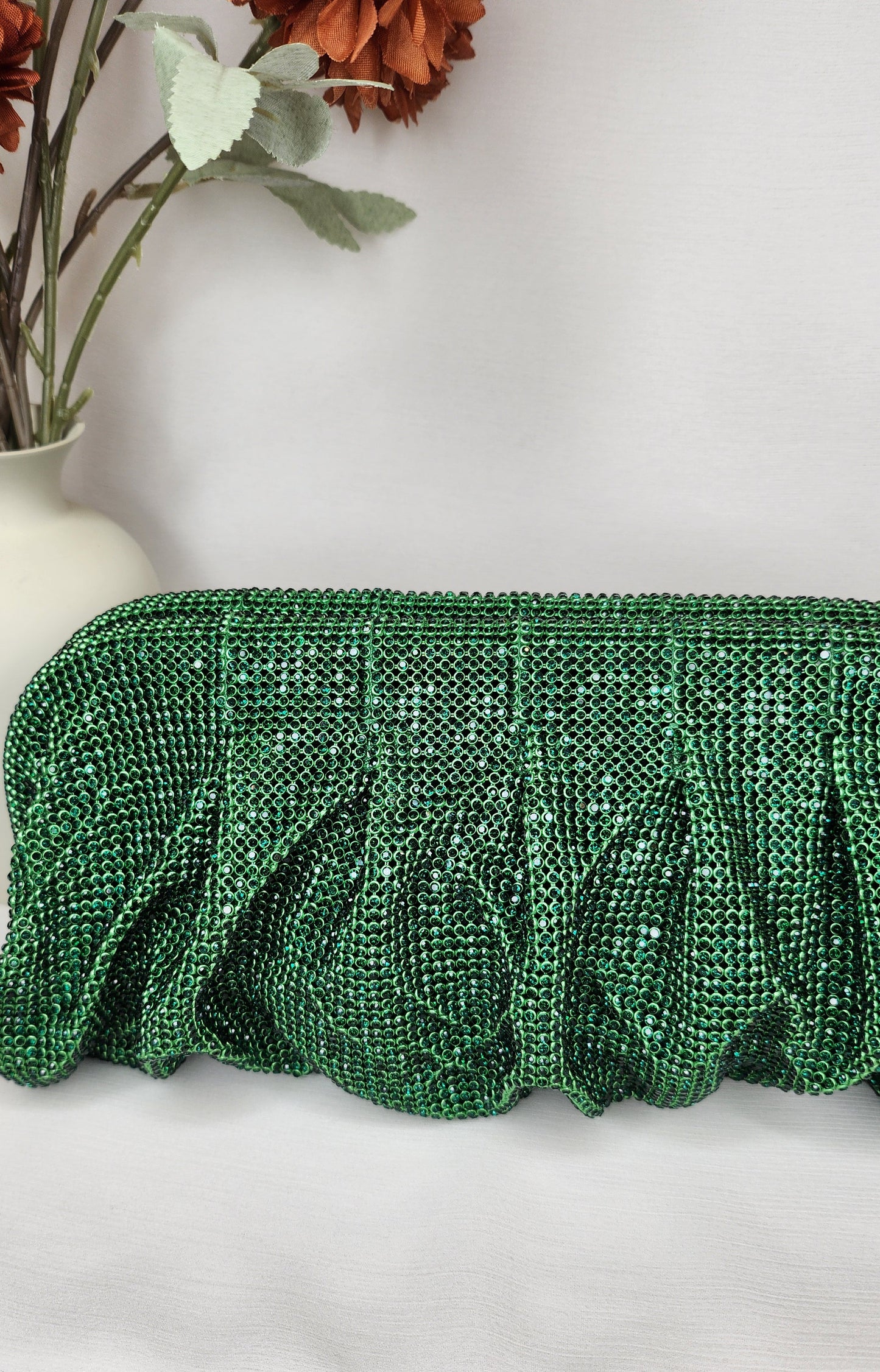 Dahlia by Sehar Zafar - Green Stone Clutches