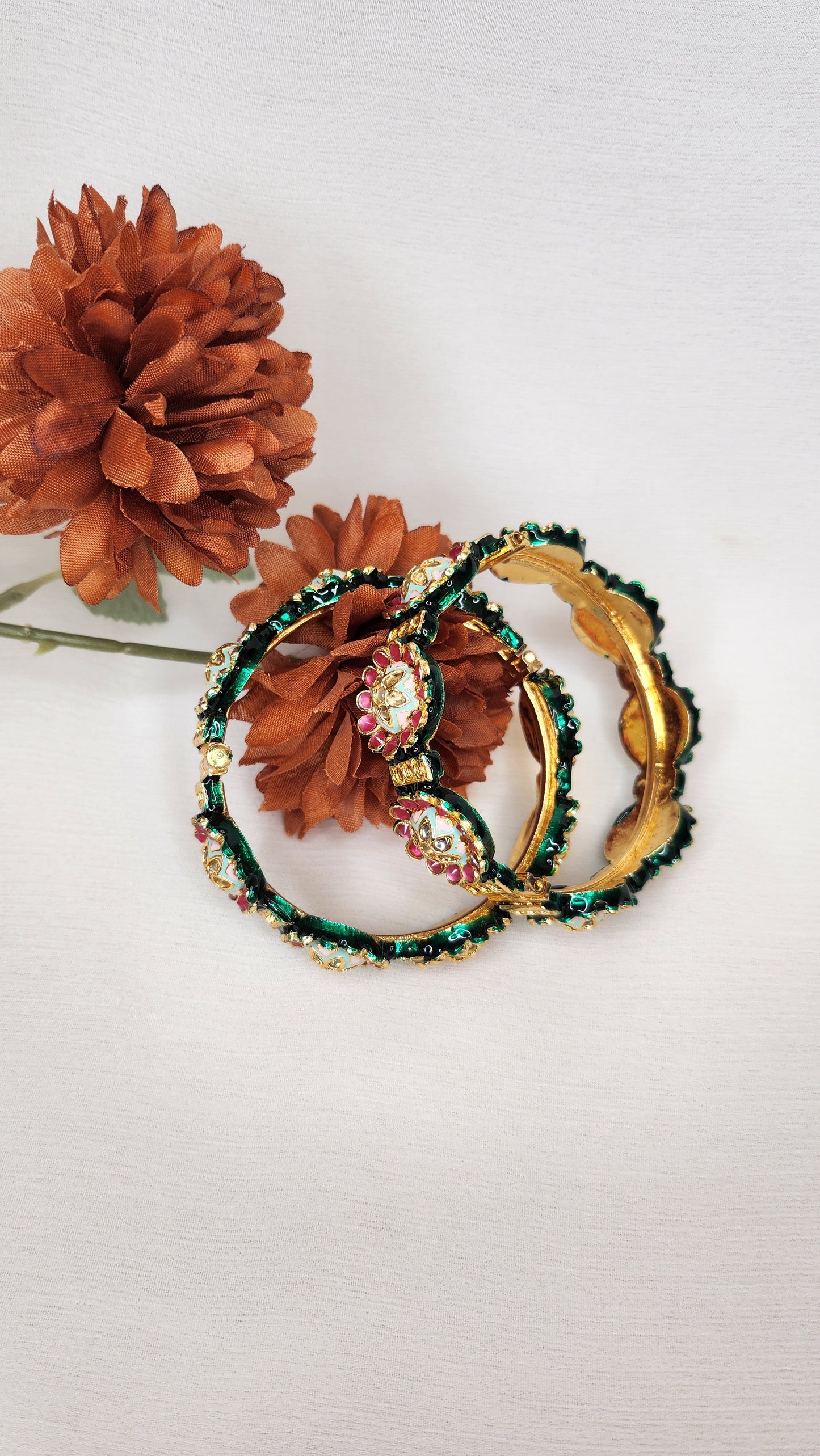 VIVINIA By Vidhi Mehra - Pink Floral Bangle