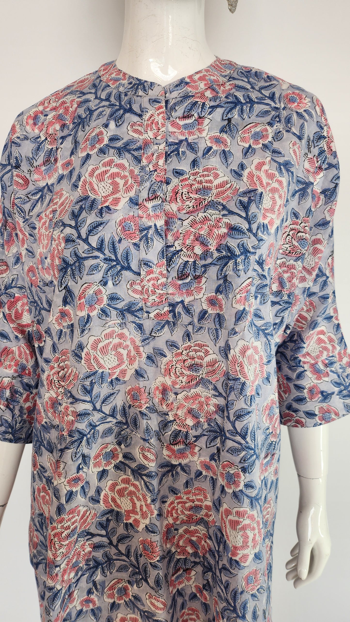 SOBIA GULZAD -  Blue printed coord set