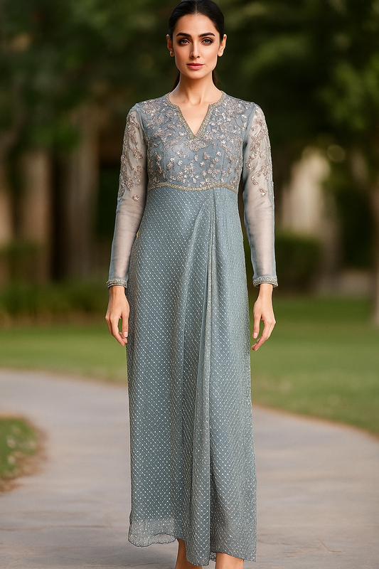 ZEB ZEESHAN - Madame Ice Blue