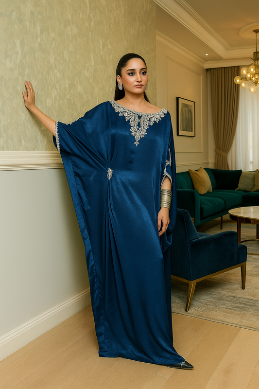 ASHJAIN SAFWAN -  Blue Kaftan