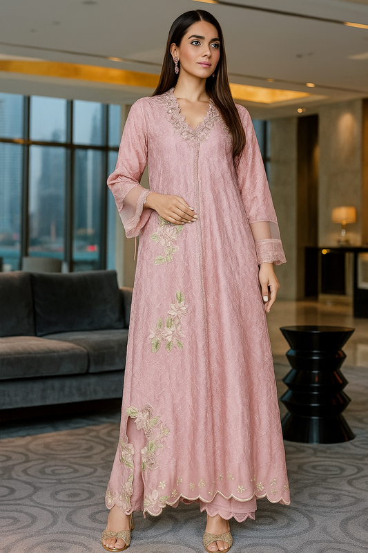 FARAH ZUBAIR - Powder Pink