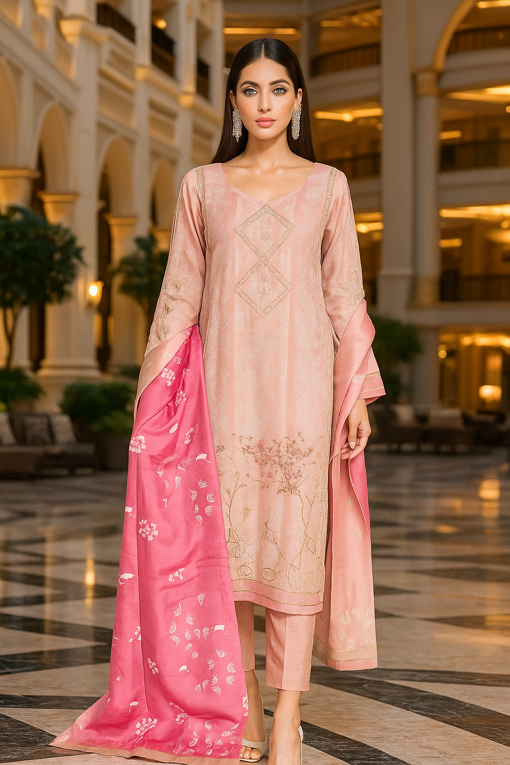 MAHOGANY - Peach Printed