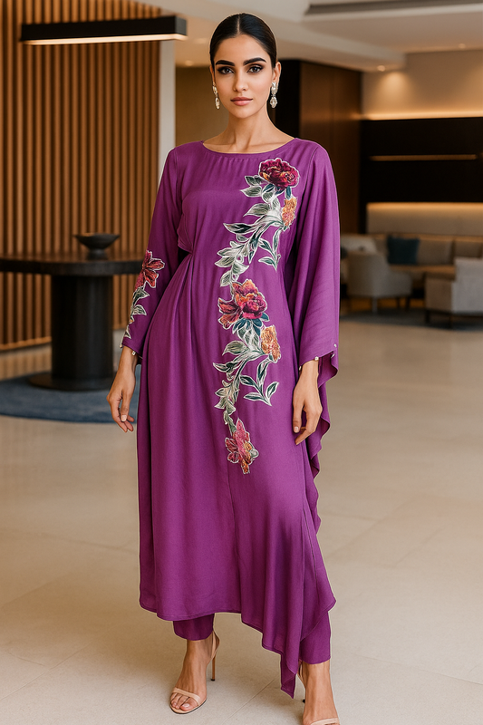 MARIA RAO - Lilac Printed Work