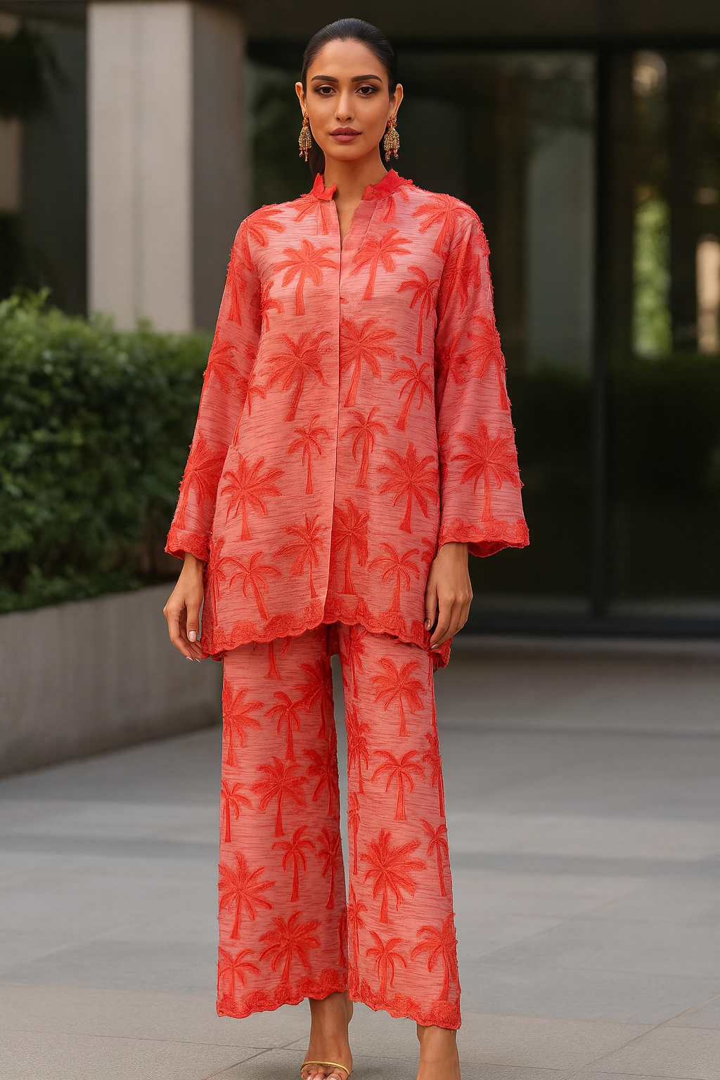 AMNA IQBAL - Coral Palm Trees