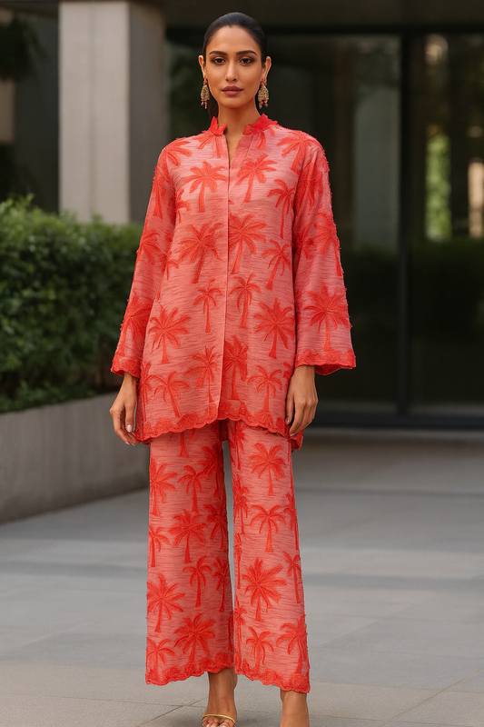 AMNA IQBAL - Coral Palm Trees