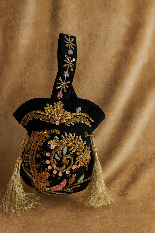 MEHAK YAQOOB COUTURE - Noir Potli