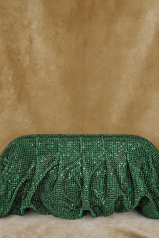 Dahlia by Sehar Zafar - Green Stone Clutches