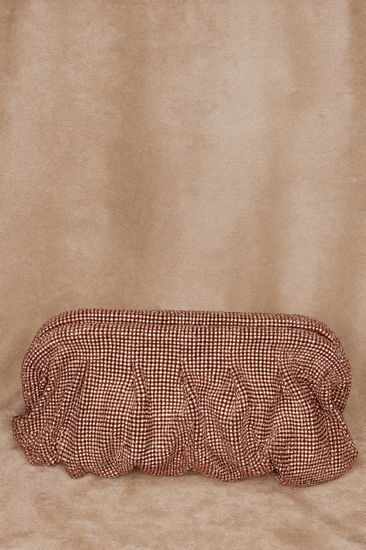 Dahlia by Sehar Zafar - Champagne Stone Clutches