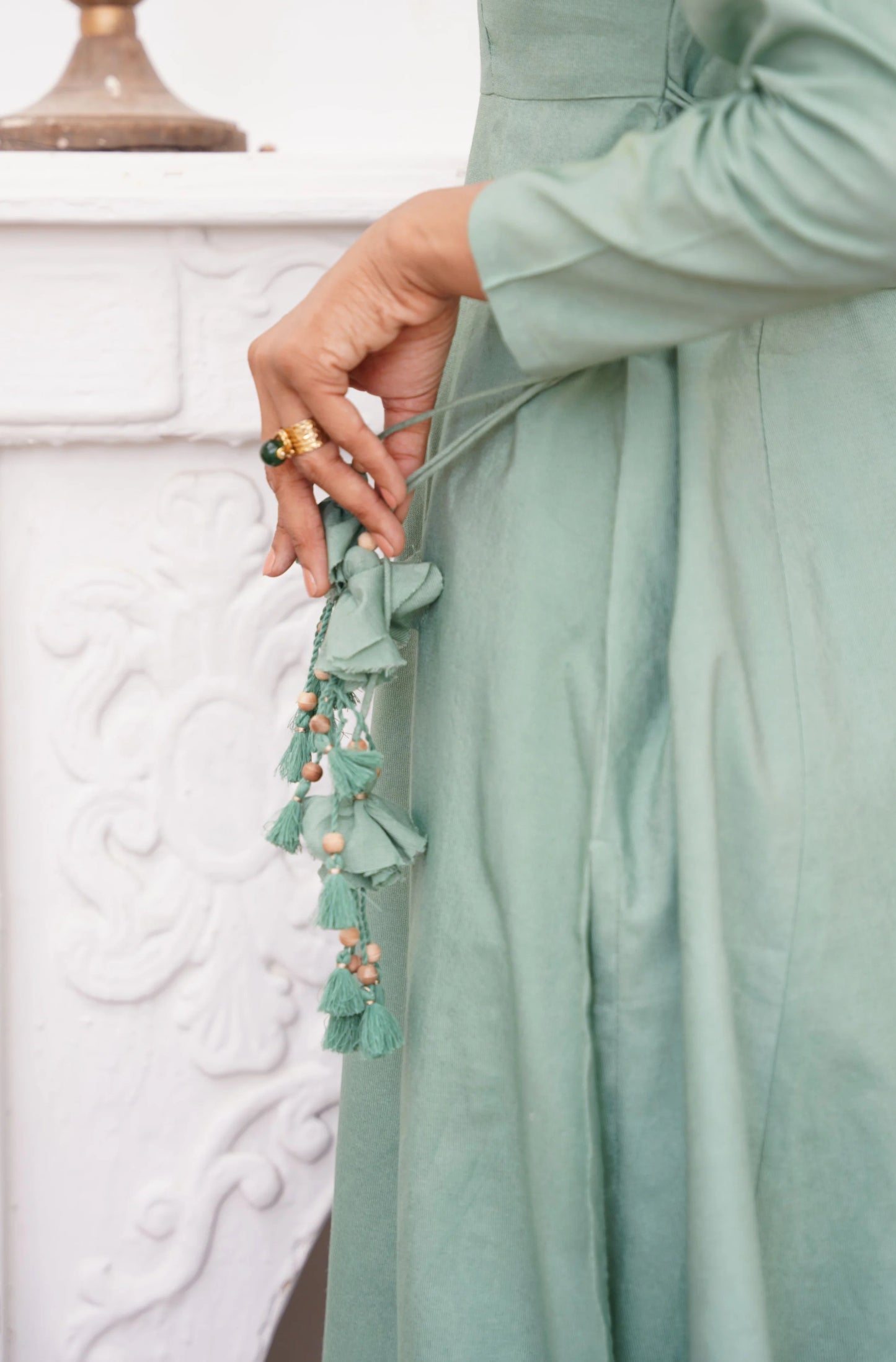 Manto -  Jahaan Anarkali Sage Green