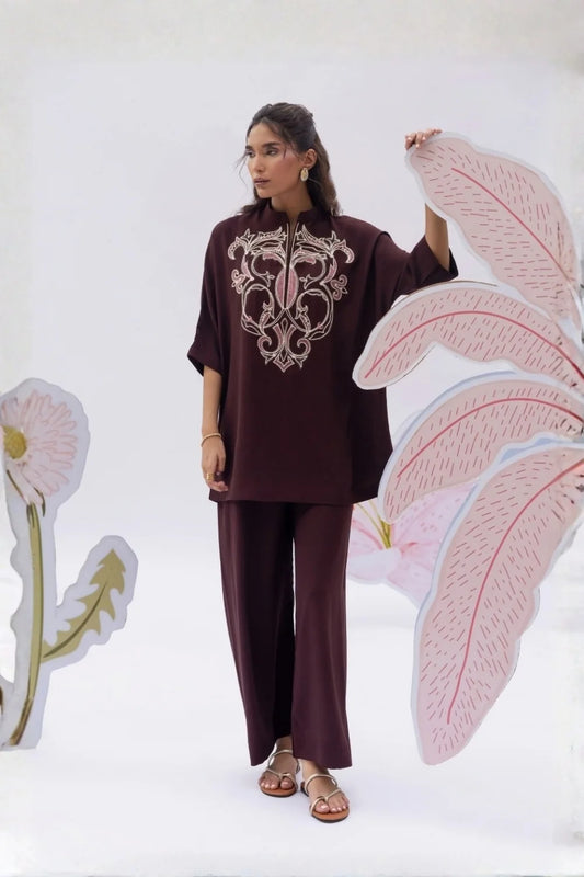 ZABRIC BY ZULEKHA ANS SANA - Plum