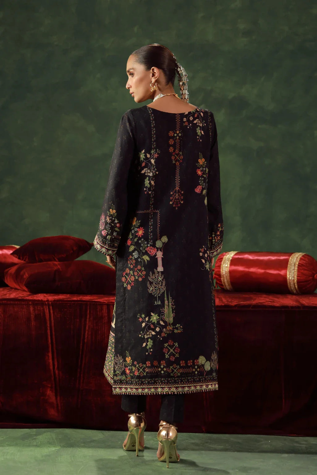 MANTO  - Kanwal Set Co-ord set Dupatta Black