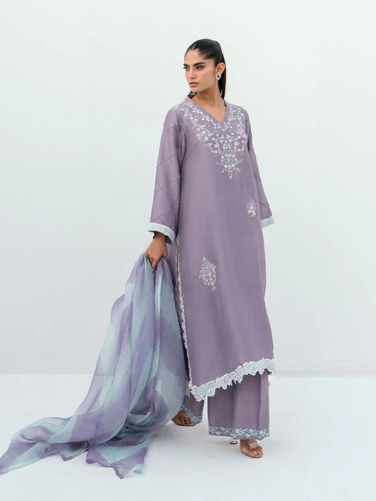 FARAH ZUBAIR - Yalina Lilac 3pcs Set
