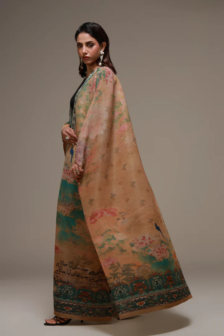 MANTO- Gul-e-Aftab Outerwear Cape Multi