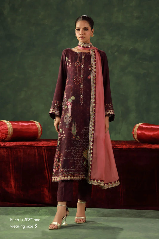 MANTO - Kanwal Set Co-ord set Dupatta Deep Purple