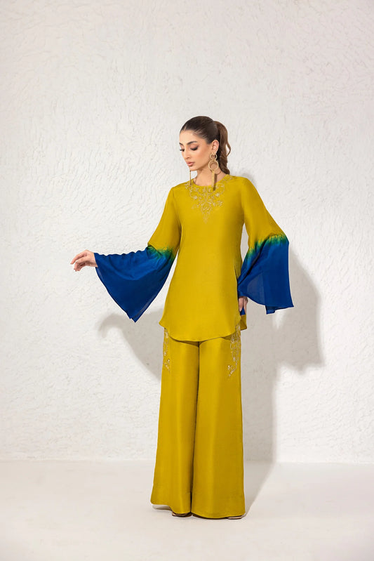 ANAM AHKLAQ - Zariya-Bright Mustard