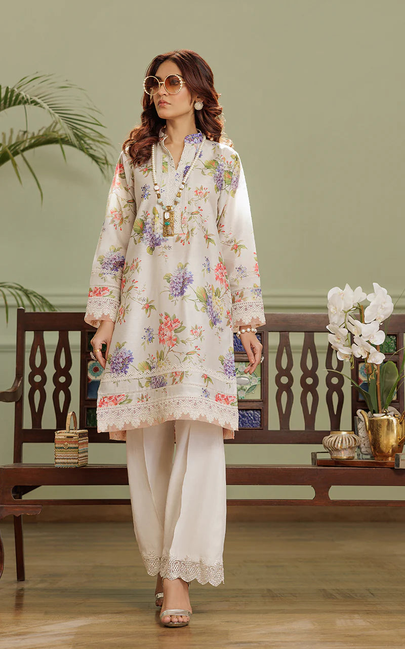 THREADS AND MOTIFS - Purple Floral Tunic