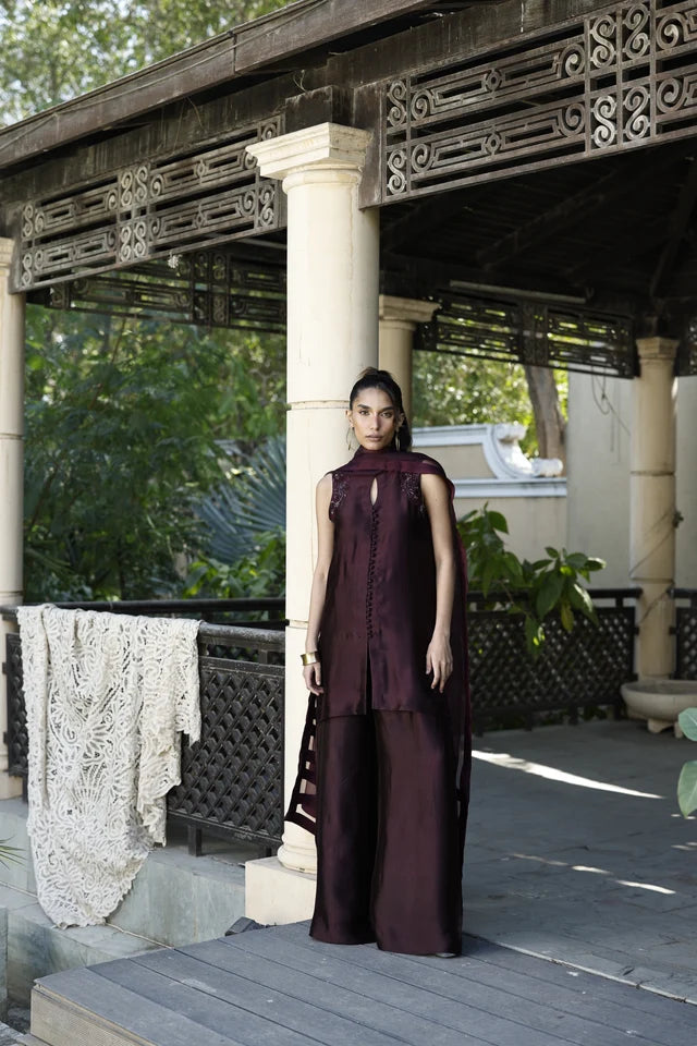 HUMAYUN ALAMGIR WOMENSWEAR- Brinjal afterdark