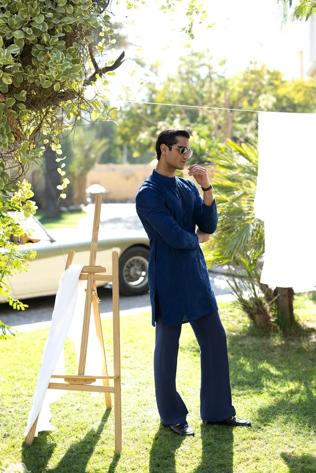 HUMAYUN ALAMGIR (MENSWEAR) Electric blue deewan