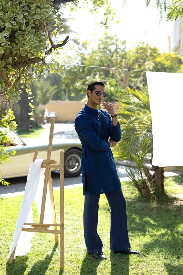 HUMAYUN ALAMGIR (MENSWEAR) Electric blue deewan