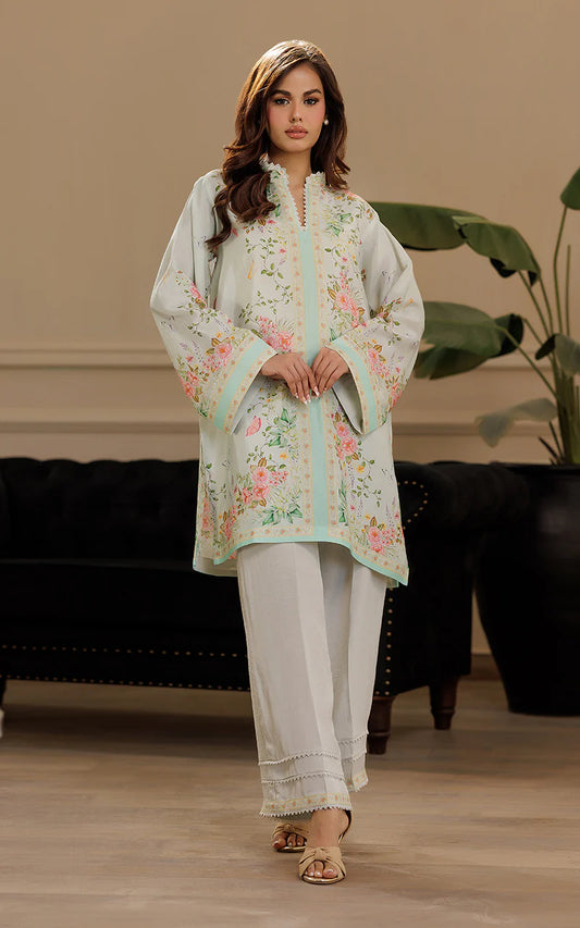 THREADS AND MOTIFS - Floral Printed Viscos Silk Shirt