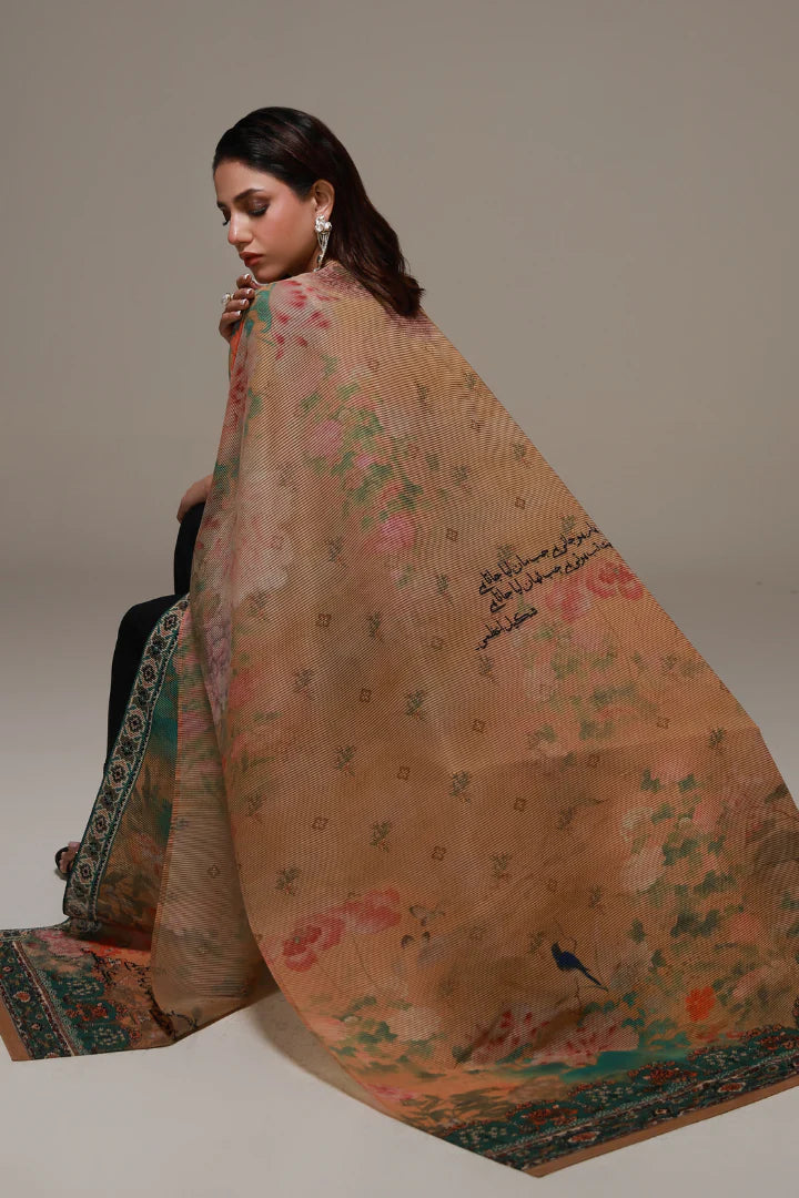 MANTO- Gul-e-Aftab Outerwear Cape Multi